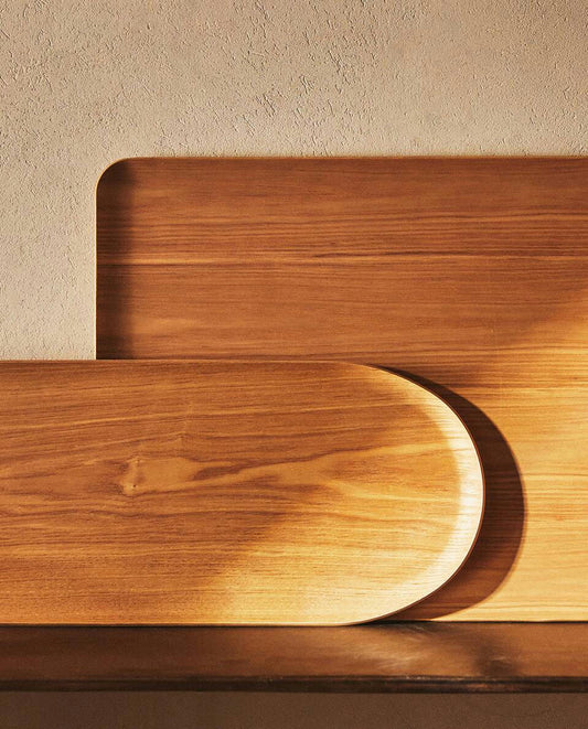 VASSOIO OVALE IN LEGNO 