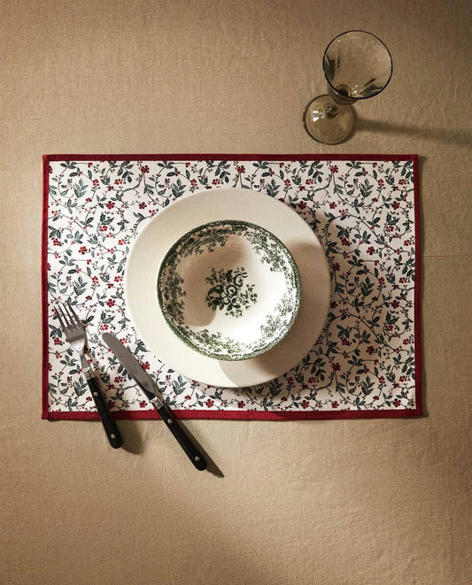 CONFEZIONE DI Strofinacci in cotone con motivo natalizio (confezione da 2) 