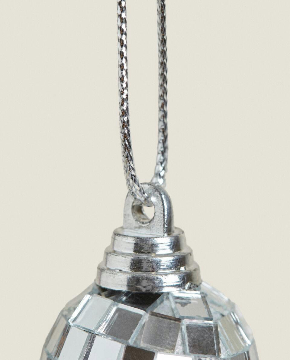 PAQUETE DE DECORACIONES NAVIDEÑAS DE BOLAS DE DISCO (PAQUETE DE 6) 