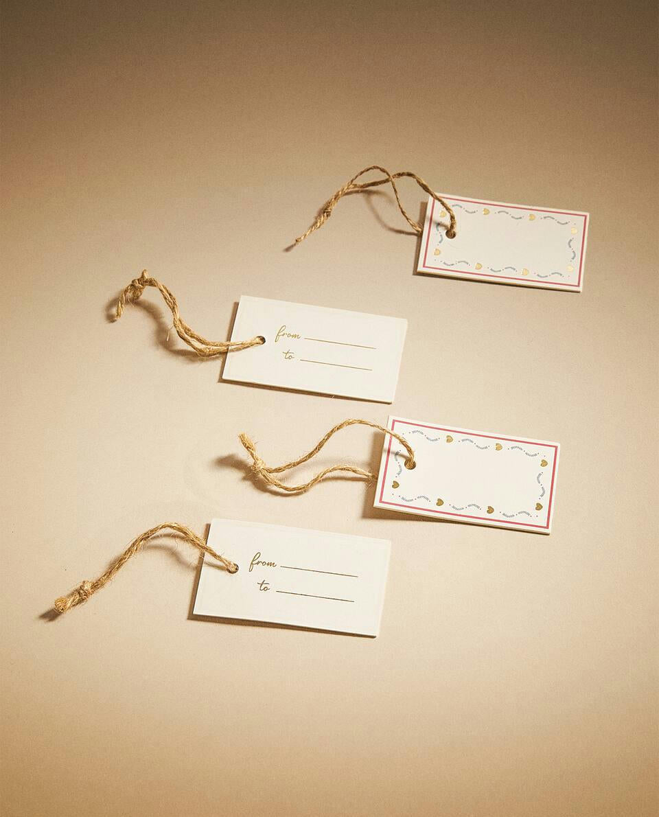 CONFEZIONE DI ETICHETTE REGALO DI NATALE PER BAMBINI (CONFEZIONE DA 12) 