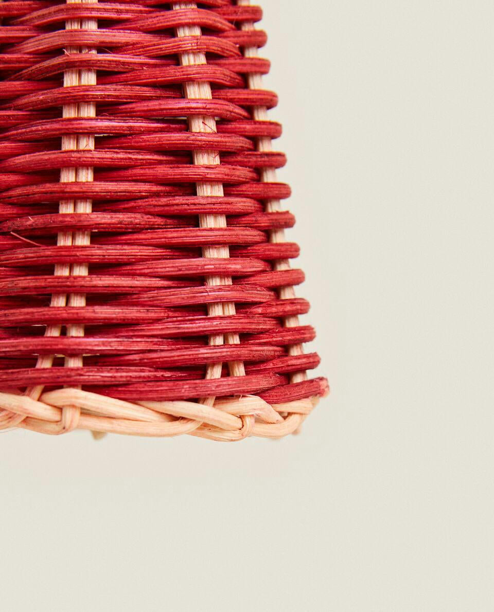 DECORAZIONE NATALIZIO A CAMPANA IN RATTAN 