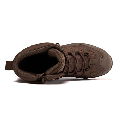 Men's Anti-Sprain Military Tactical Work Boots Waterproof Non-Slip Anti-Puncture Hiking Boots