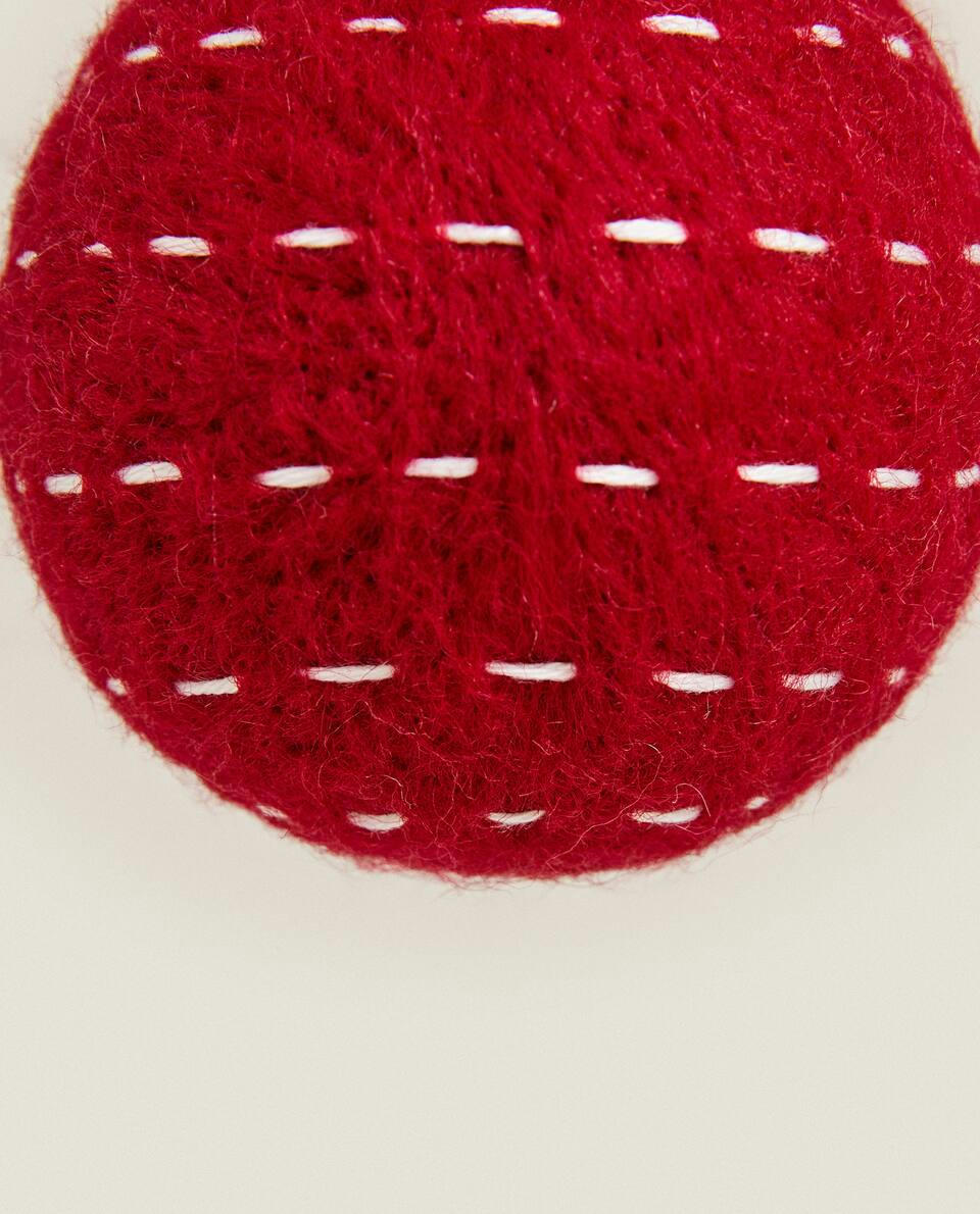 CONFEZIONE DI DECORAZIONI NATALIZIE IN FELTRO (CONFEZIONE DA 3) 