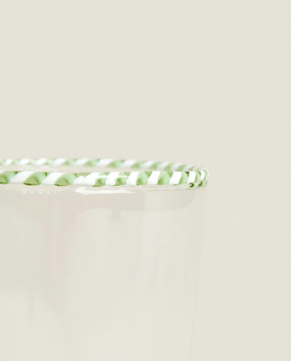 SET BICCHIERE E CIOTOLA CANDY CANE 