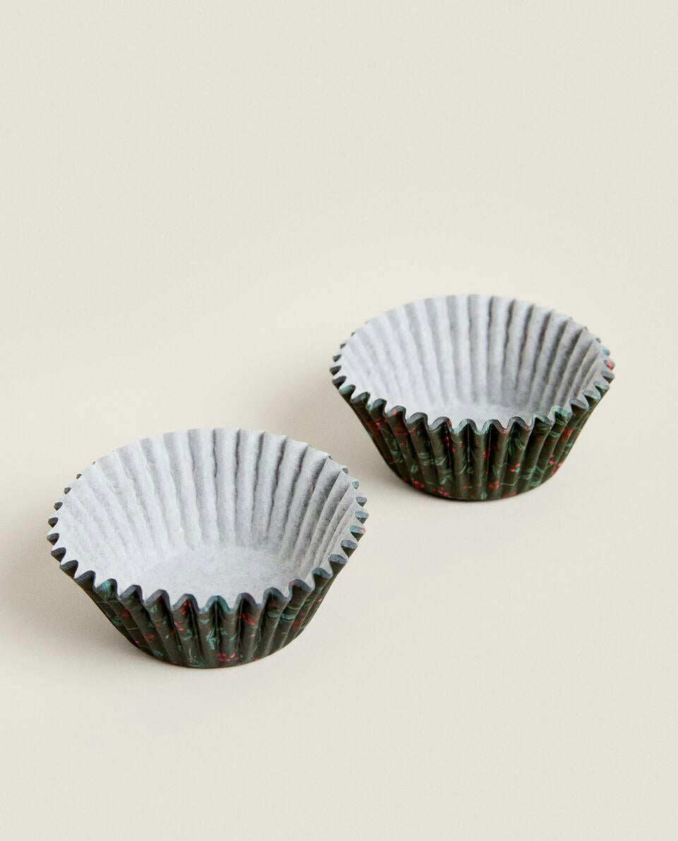 CONFEZIONE DI STAMPI DI CARTA PER CUPCAKE NATALIZI (CONFEZIONE DA 36) 