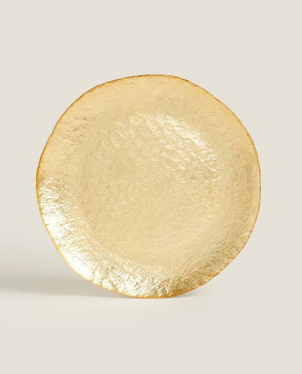 ACCESORIOS DE VIDRIO DORADO 