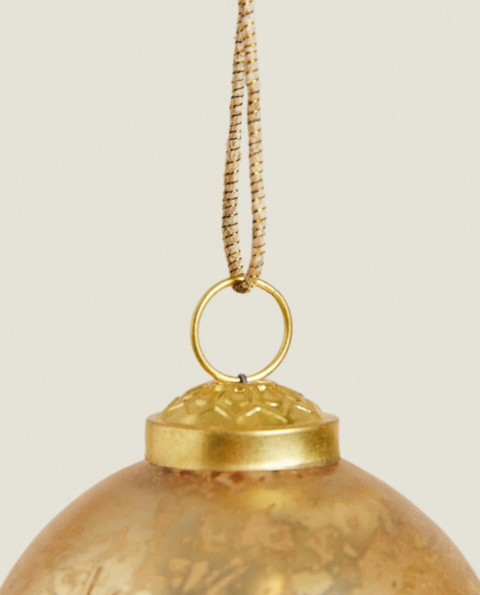 DECORAZIONE A FORMA DI STELLE DI NATALE IN VETRO 