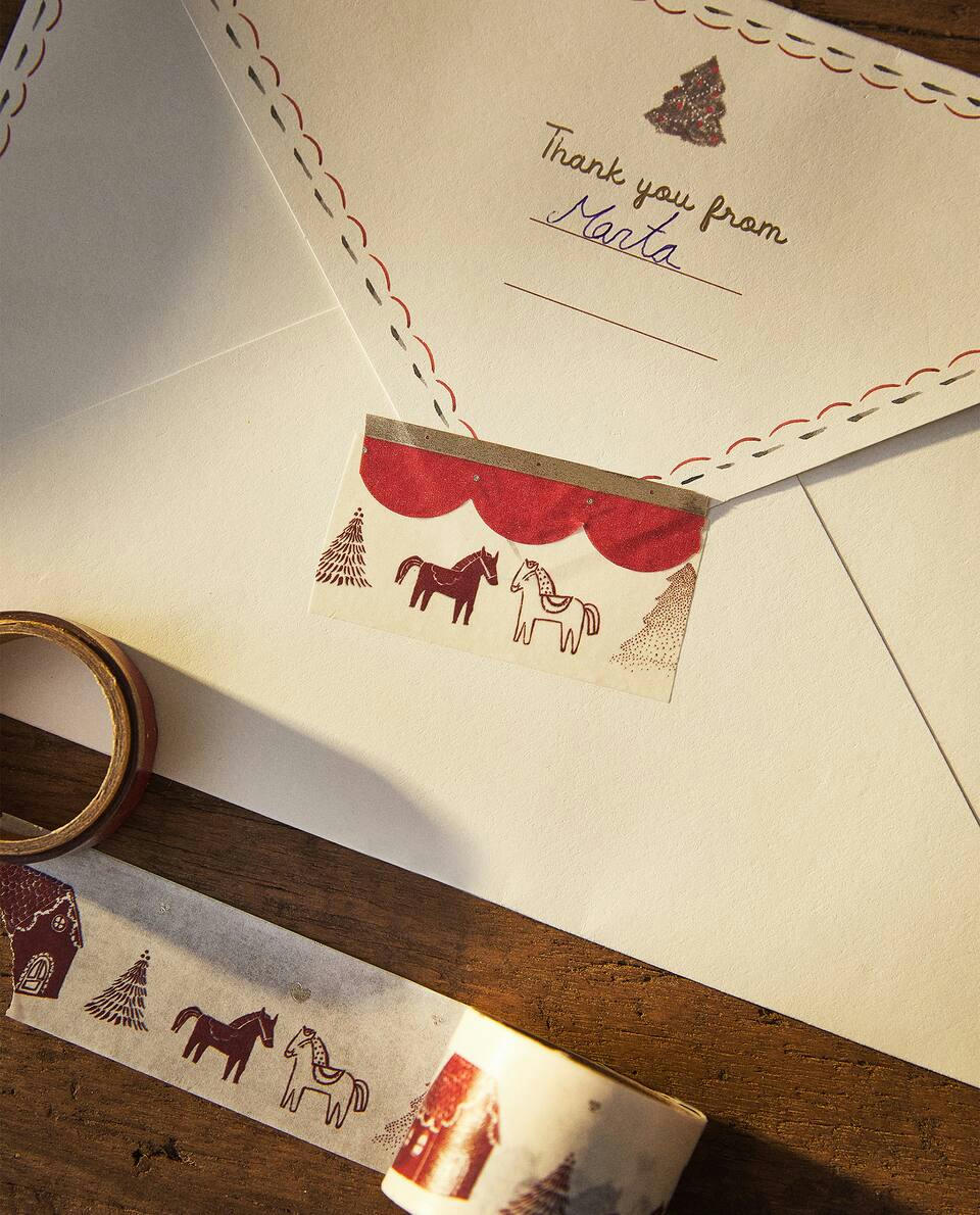 NASTRO ADESIVO NATALIZIO PER BAMBINI (CONFEZIONE DA 2) 