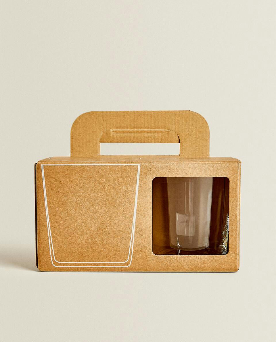 VASOS DE VIDRIO PARA REFRESCOS (PAQUETE DE 4) 