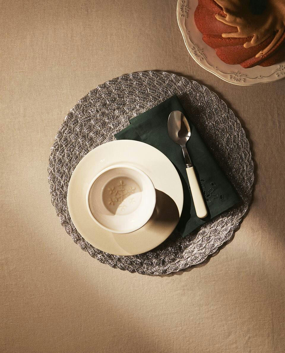 CONFEZIONE DI TOVAGLIETTE NATALIZIE INTRECCIATE (CONFEZIONE DA 2) 