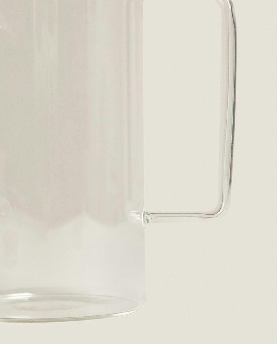 CARAFFA IN VETRO BOROSILICATO CON COPERCHIO 