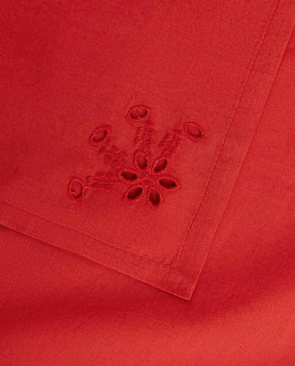 CONFEZIONE DI TOVAGLIOLI NATALIZI IN COTONE RICAMATI (CONFEZIONE DA 2)