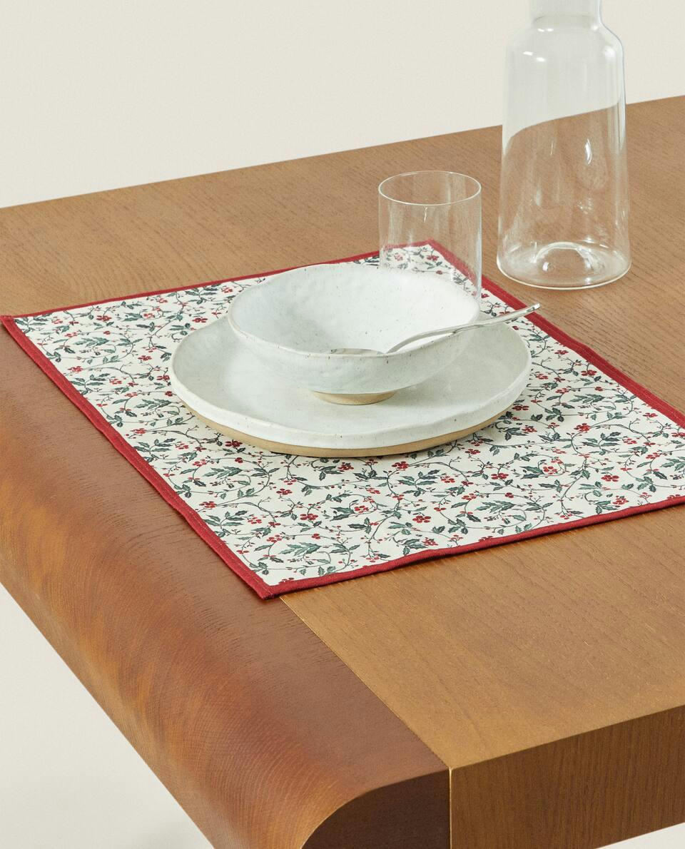 CONFEZIONE DI Strofinacci in cotone con motivo natalizio (confezione da 2) 