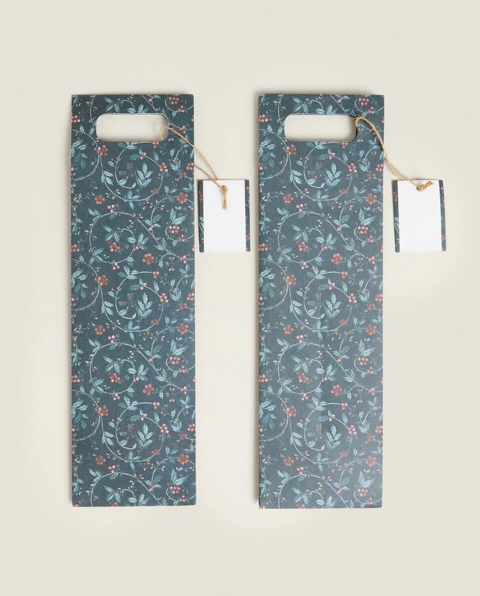 CHRISTMAS WINE GIFT BAGS (PACK OF 2)