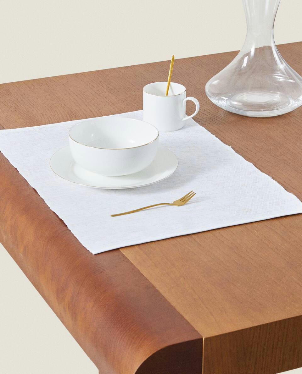 CONFEZIONE DI TOVAGLIETTE NATALIZIE GLITTERATE (CONFEZIONE DA 2) 