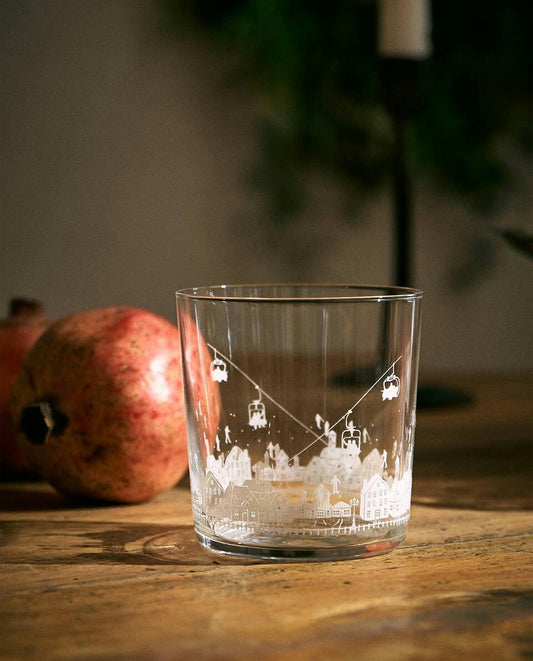 Vaso de transferencia de pista de esquí de Navidad 