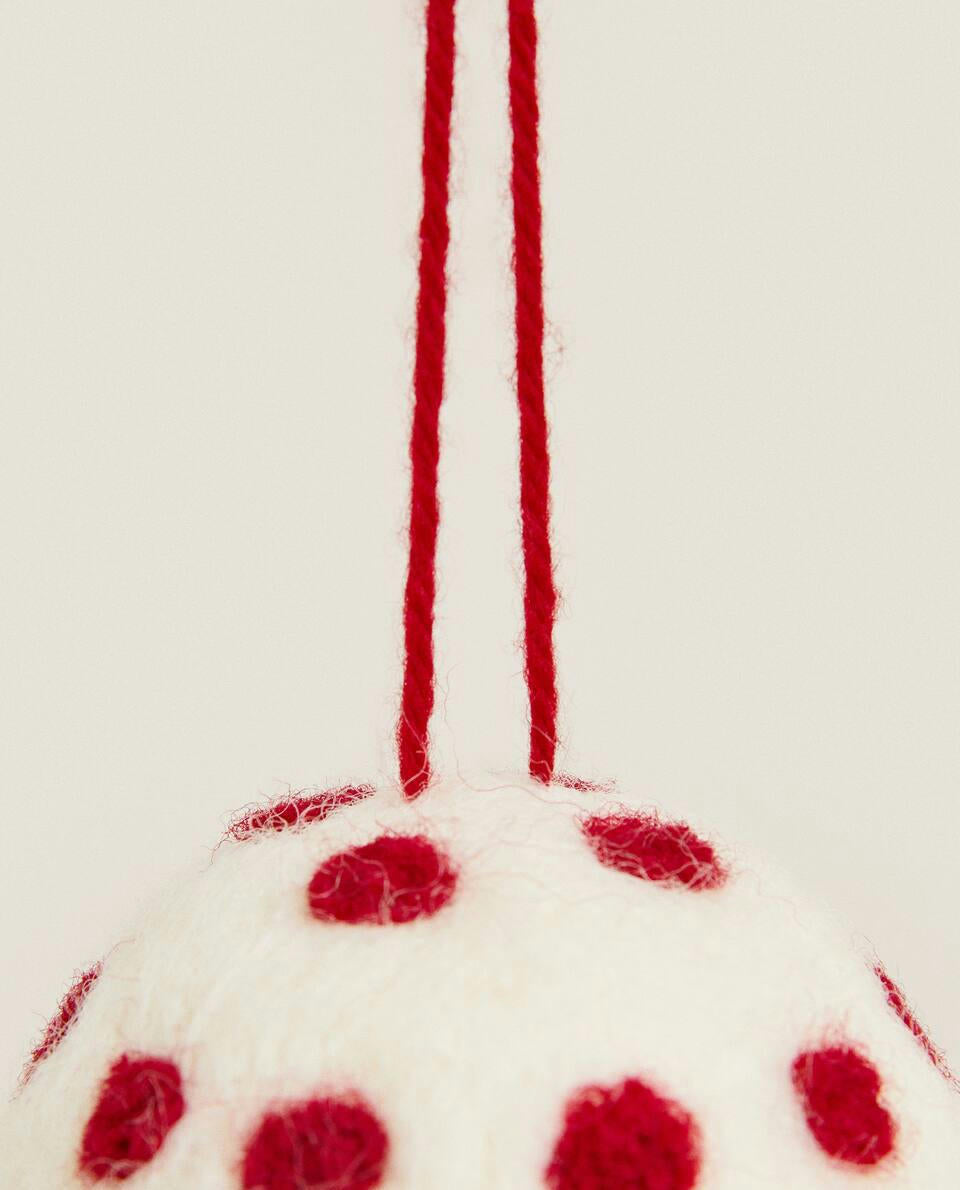 CONFEZIONE DI DECORAZIONI NATALIZIE IN FELTRO (CONFEZIONE DA 3) 