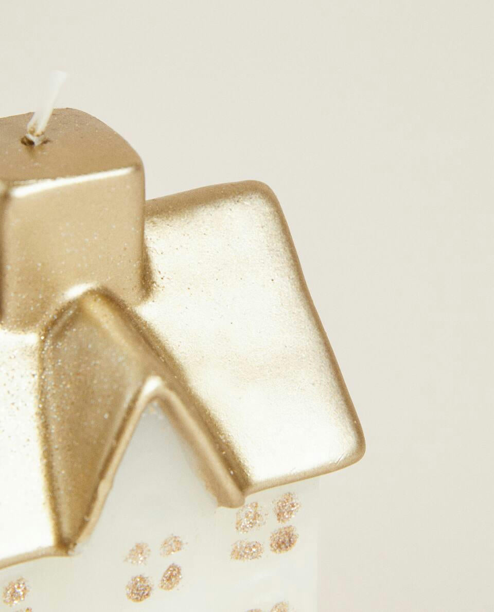 CANDELA DECORATIVA PER LA CASA DI NATALE 