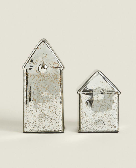 FARO LED NAVIDEÑO DE VIDRIO MERCURIZADO 