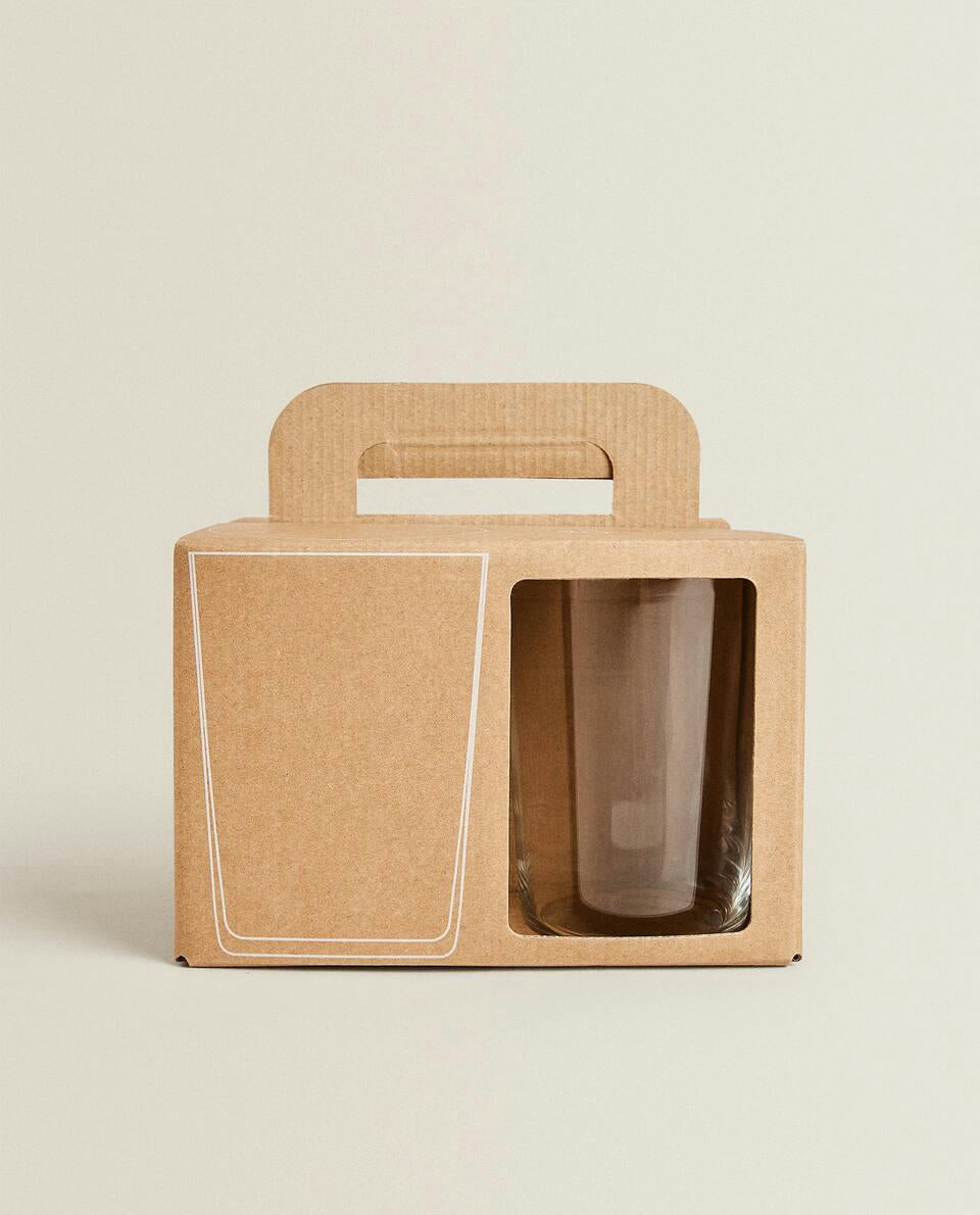 Vaso de vidrio (paquete de 4) 