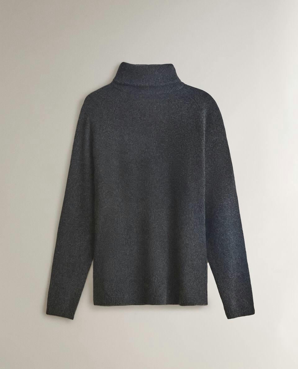 MAGLIONE A COLLO ALTO IN CASHMERE 