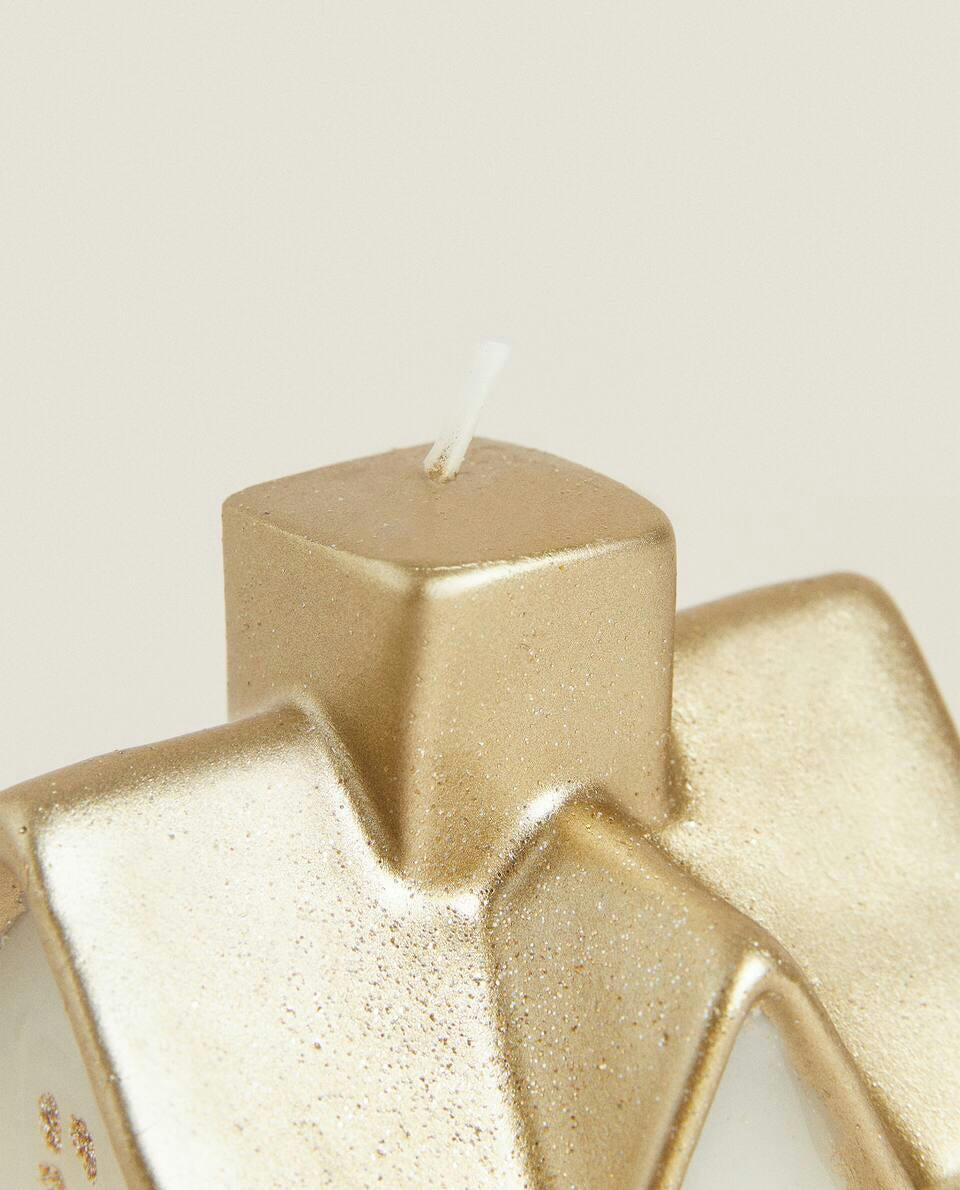 CANDELA DECORATIVA PER LA CASA DI NATALE 