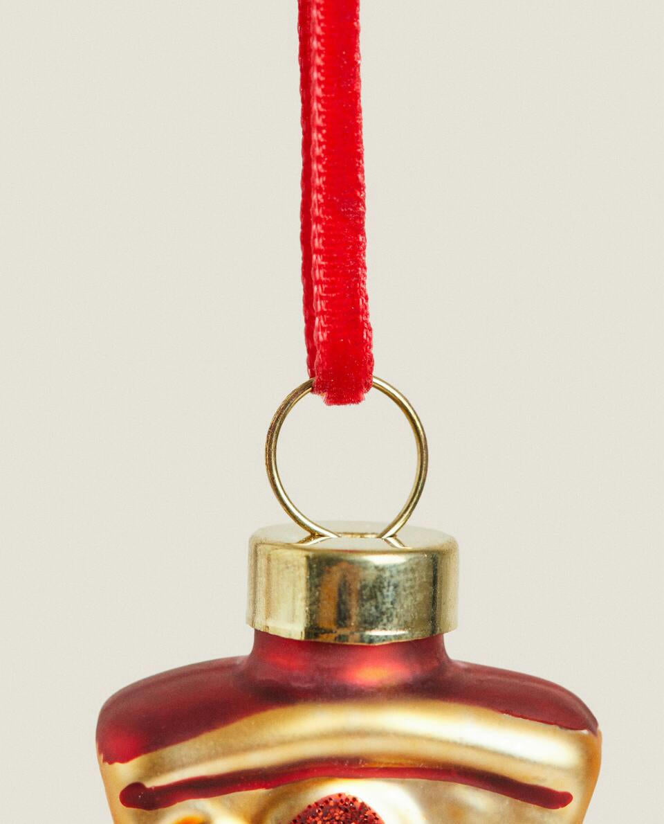 PAQUETE DE DECORACIONES NAVIDEÑAS DE COMIDA RÁPIDA (PAQUETE DE 6) 