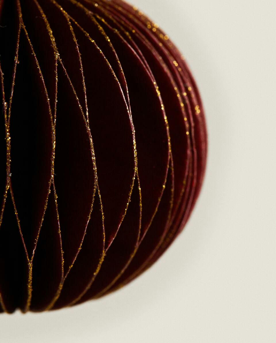 CONFEZIONE DI DECORAZIONI NATALIZIE IN CARTA (CONFEZIONE DA 6) 