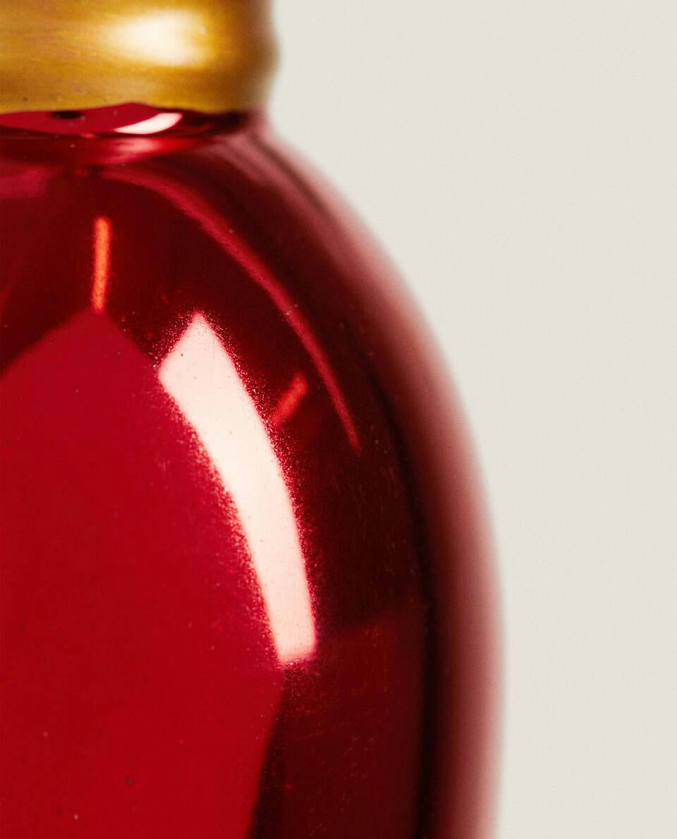 Decorazione natalizia con lampadina in vetro 