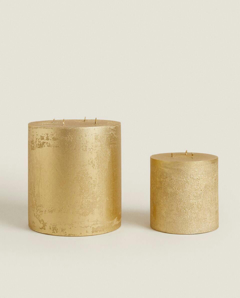 CANDELA DI NATALE ORO 