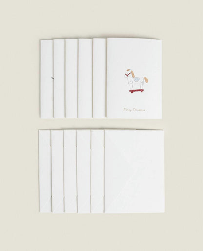 CONFEZIONE DI CARTOLINE DI NATALE PER BAMBINI (CONFEZIONE DA 6) 