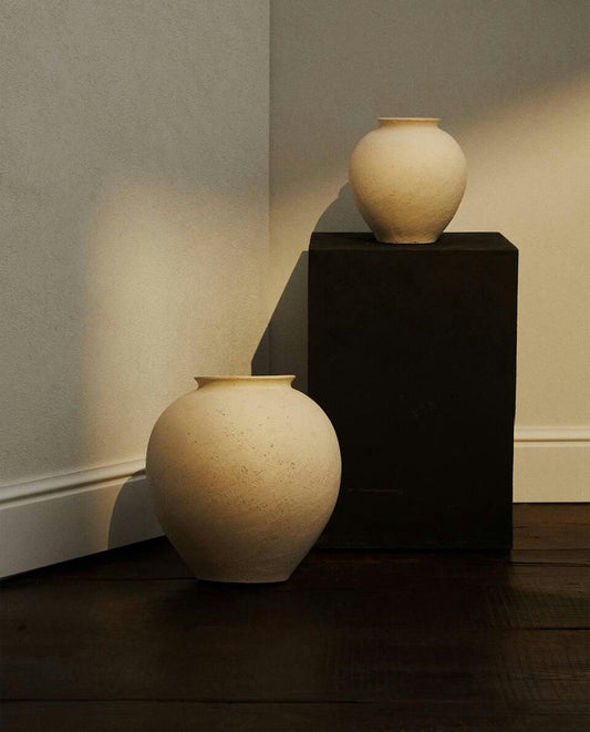 JARRÓN DE CERÁMICA TEXTURIZADA 