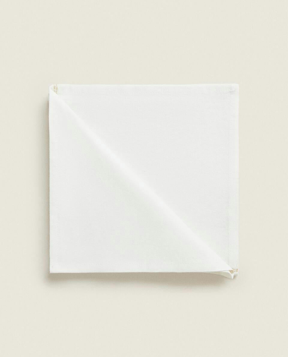 CONFEZIONE DI TOVAGLIOLI DI LINO CON CATENA NATALIZIA (CONFEZIONE DA 2) 