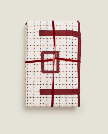 SACCHETTO PORTAOGGETTI NATALIZIO PER BAMBINI CON CUORI 