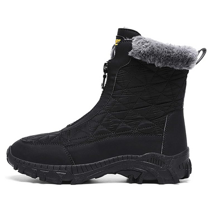 (Limited Time 70% Discount Event) Men's 2024 Winter New Wide Toe Ankle Support Orthopedic Arch Support Snow Boots Warm Waterproof Non-slip Anti-puncture Hiking Boots