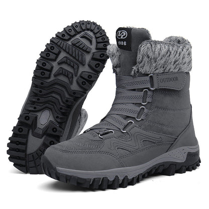 (Limited Time 49% Discount Event) Men's Orthopedic Arch Support Wide Toe Snow Boots Non-slip Waterproof Cold Warm Hiking Boots