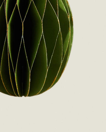 CONFEZIONE DI DECORAZIONI NATALIZIE IN CARTA A FORMA DI FRUTTA (CONFEZIONE DA 4) 