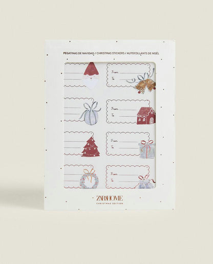 CONFEZIONE DI ETICHETTE REGALO DI NATALE PER BAMBINI (CONFEZIONE DA 24) 