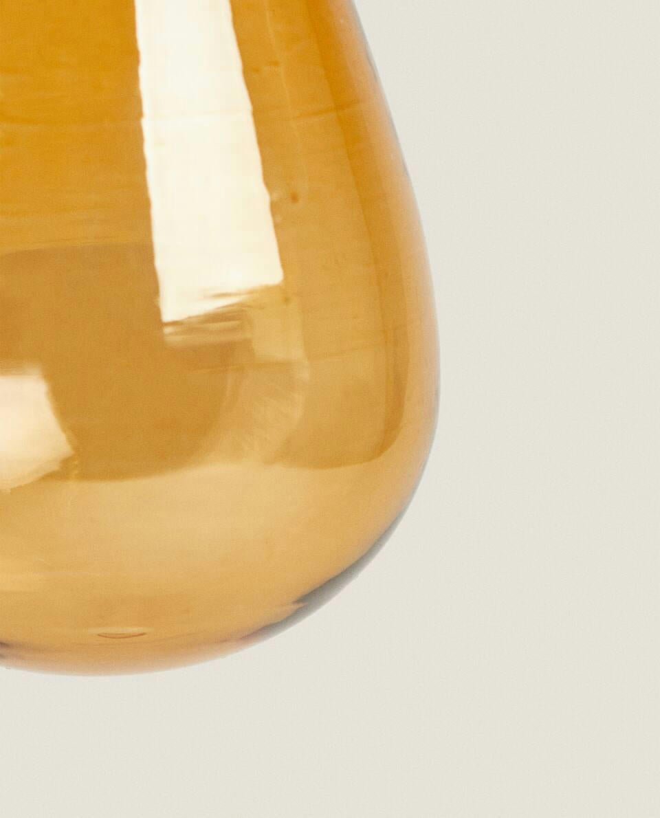 DECORACIÓN NAVIDEÑA DE PERA DE CRISTAL 