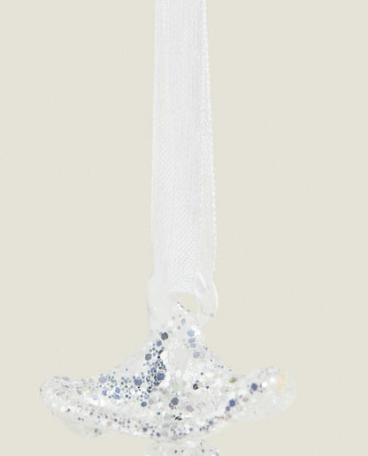 DECORAZIONE IN VETRO PER ALBERO DI NATALE 