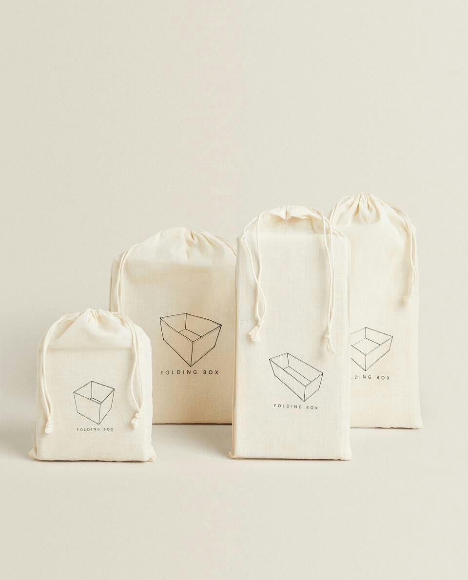 CAJA DE ALMACENAMIENTO DE ALGODÓN PLEGABLE 