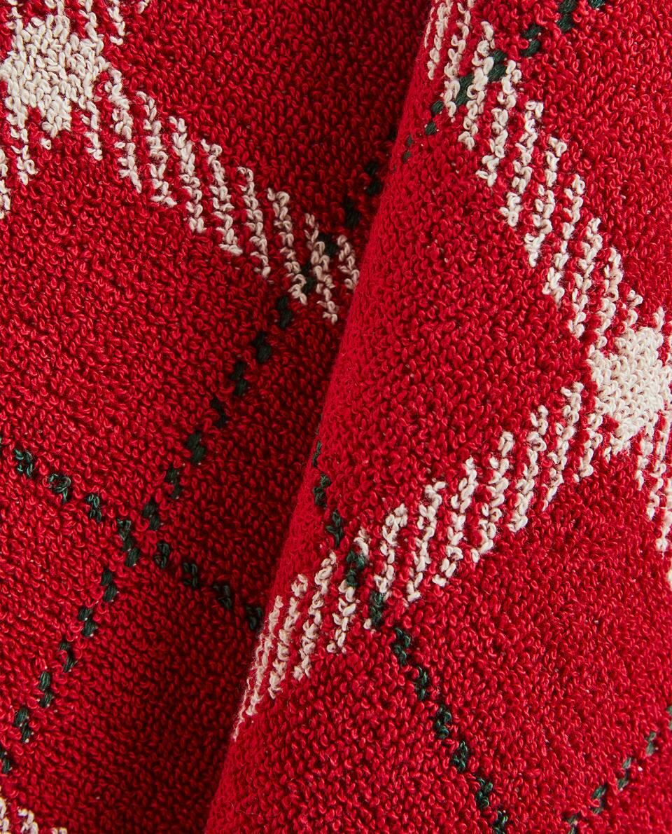 Strofinaccio natalizio in cotone scozzese 