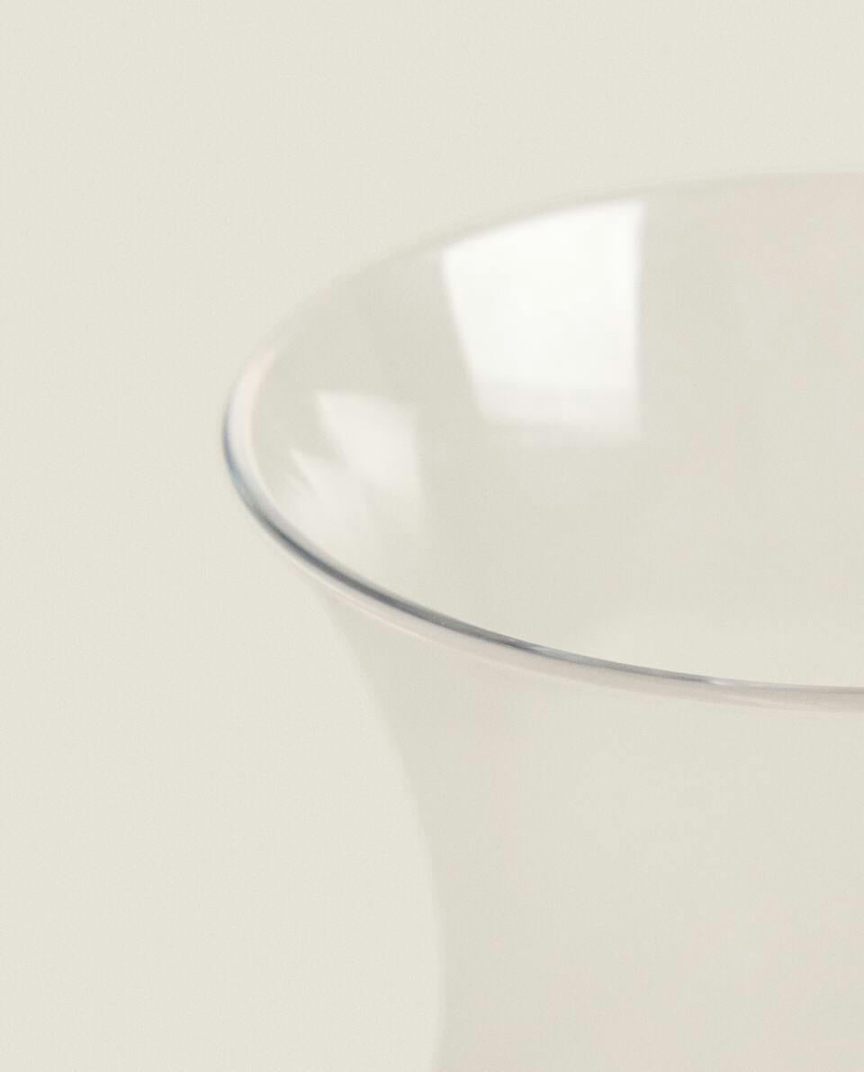 GLASS CANDLEHOLDER VASE