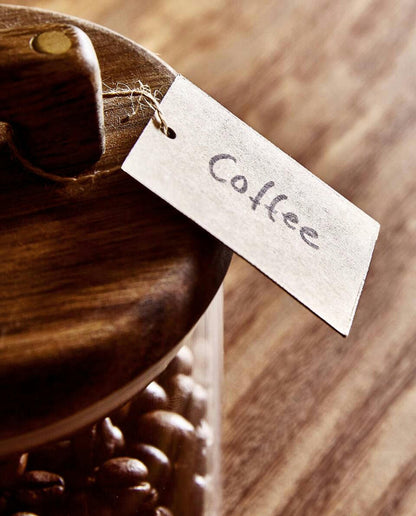 BARATTOLO DI CONSERVAZIONE IN VETRO BOROSILICATO E LEGNO 