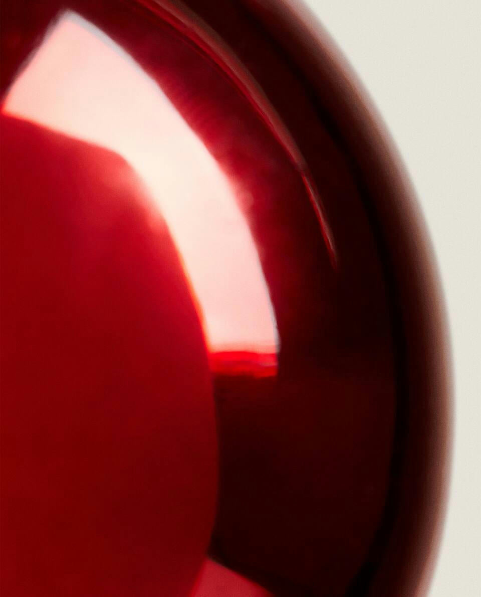 DECORAZIONE A PALLA DI NATALE IN VETRO LUCENTE 