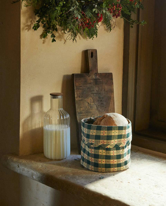 CESTA DE PAN CON CUENTA DE NAVIDAD 