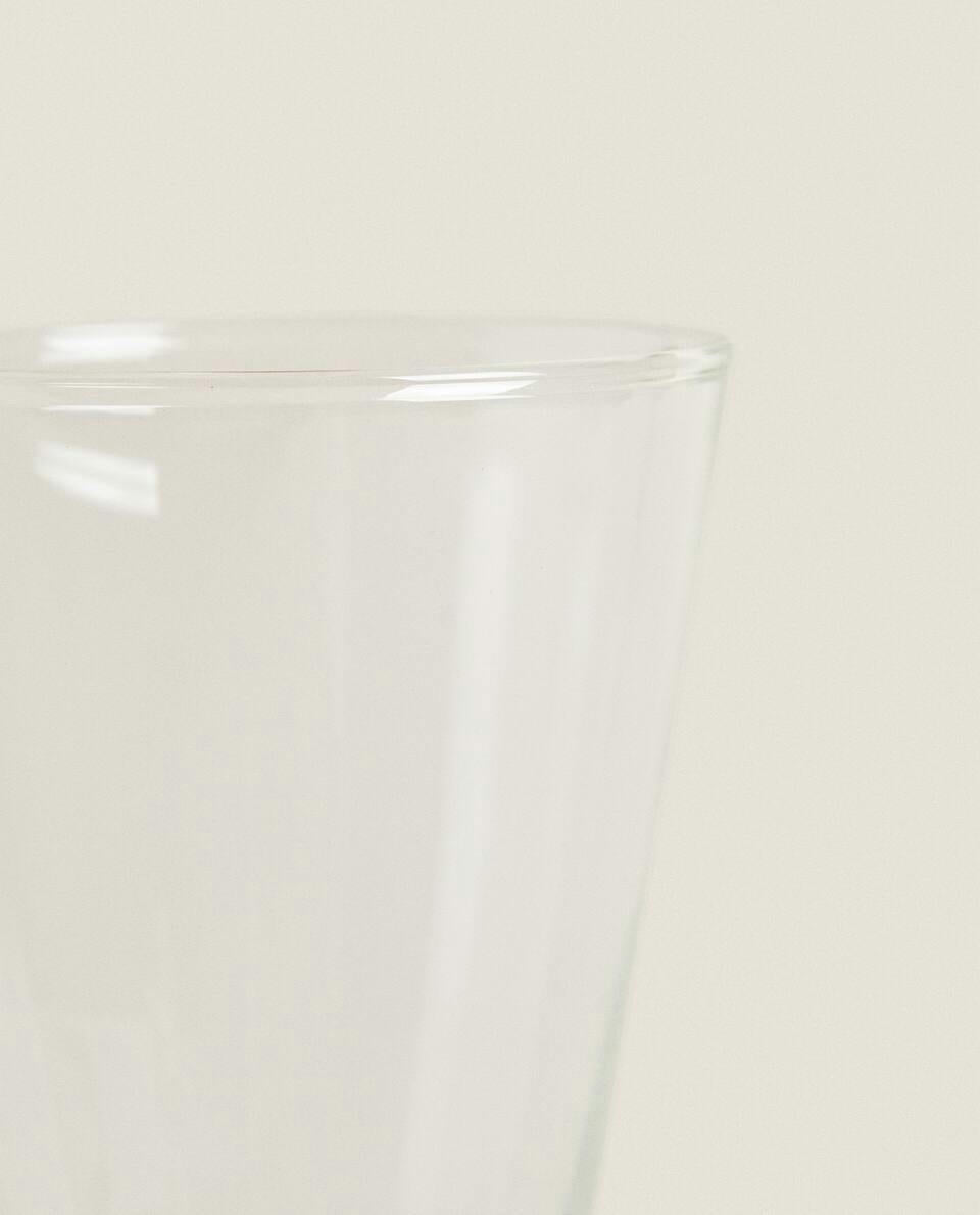 VETRO BOROSILICATO CON STELO COLORATO 