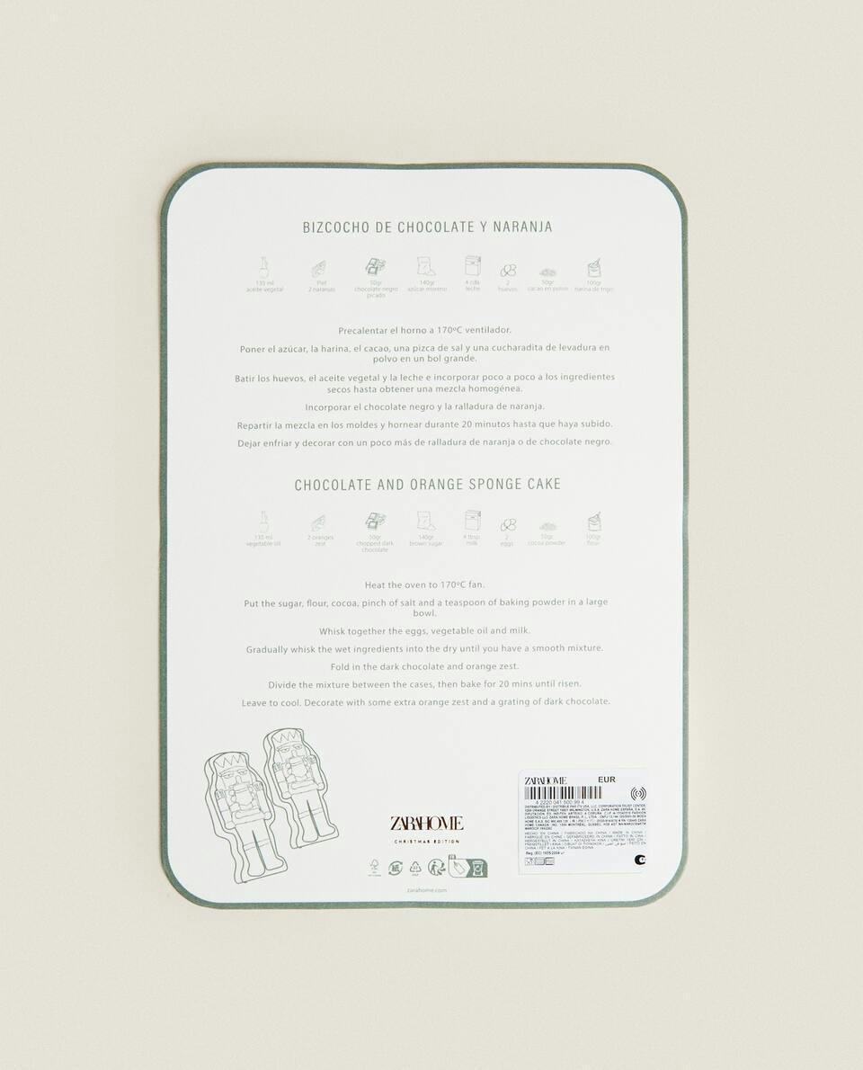 STAMPO DA FORNO IN SILICONE PER SCHIACCIANOCI DI NATALE 