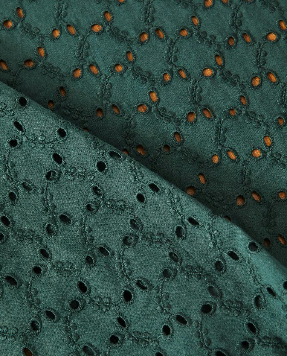 MANTEL NAVIDEÑO DE ALGODÓN BORDADO 