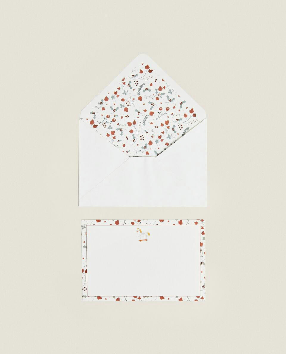 PACK OF CHILDREN¡¯S POSTCARDS WITH CHRISTMAS BUNNY (PACK OF 6)